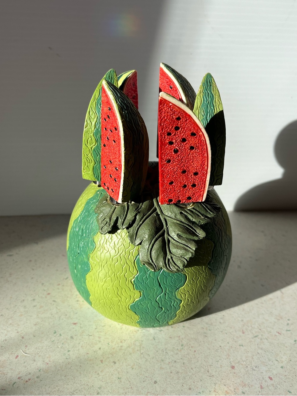 Y2K Watermelon Butter Knife Holder & Melon Knives Set Charcuterie Hosting